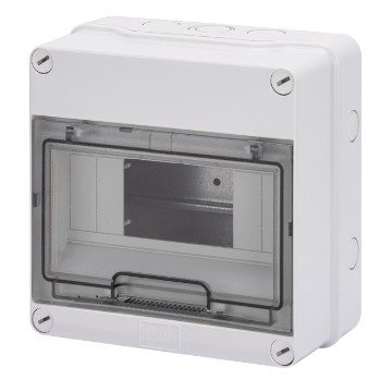 GEWISS GW40003 Rozvodnice 40 CD na omítku, 8M, IP55, šedá, s dvířky GEWISS GW40003 Rozvodnice 40 CD na omítku, 8M, IP55, šedá, s dvířky
